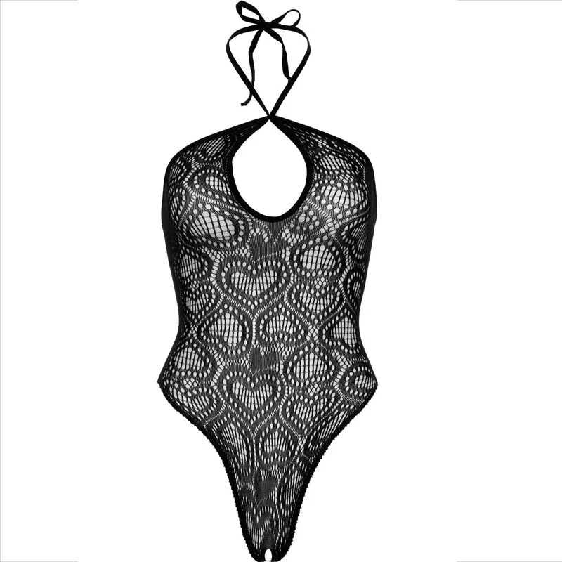 LEG AVENUE - Body Cuello Halter Sin Coturas Negro - Imagen 7