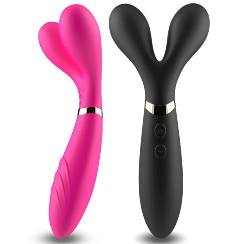 ARMONY - Y-Wand Masajeador & Vibrador Cabeza Doble Fucsia-- - Imagen 5