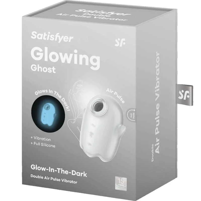 SATISFYER - Glowing Ghost Air Pulse & Vibrador Blanco - Imagen 7