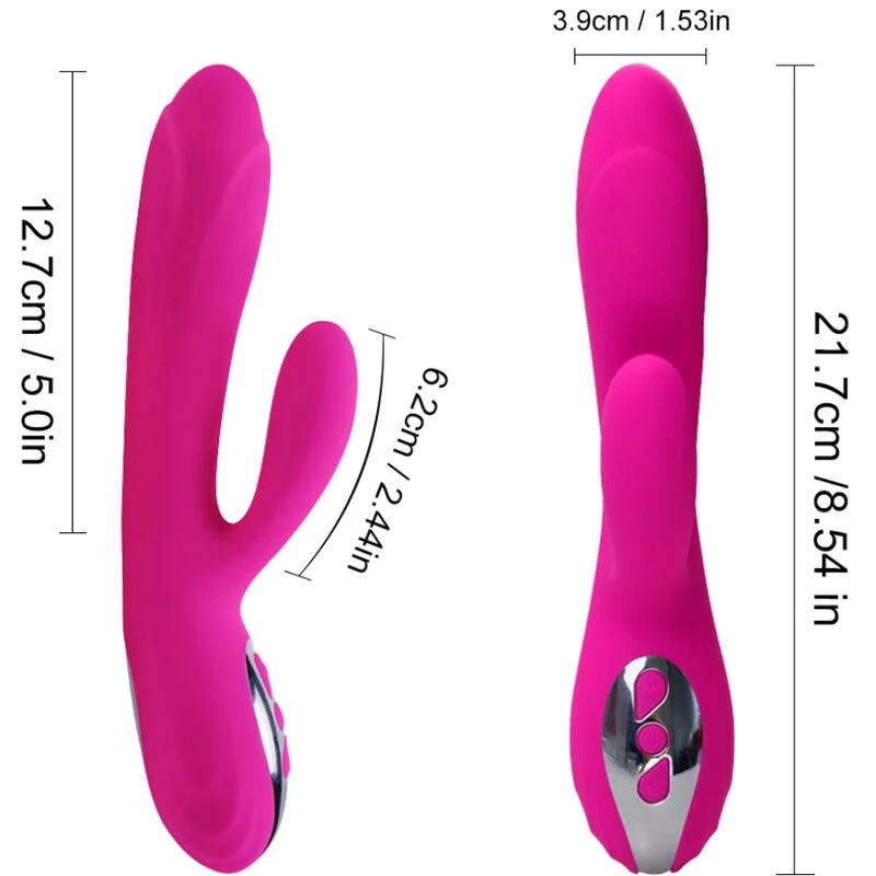 ARMONY - Vibrador & Estimulador Flexible Efecto Calor Fucsia - Imagen 3