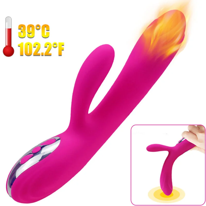 ARMONY - Vibrador & Estimulador Flexible Efecto Calor Fucsia