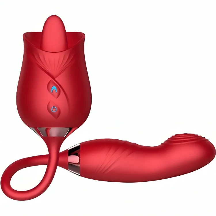 ARMONY - Delight Flower Vibrador & Bumping Con Lengua Rojo - Imagen 3