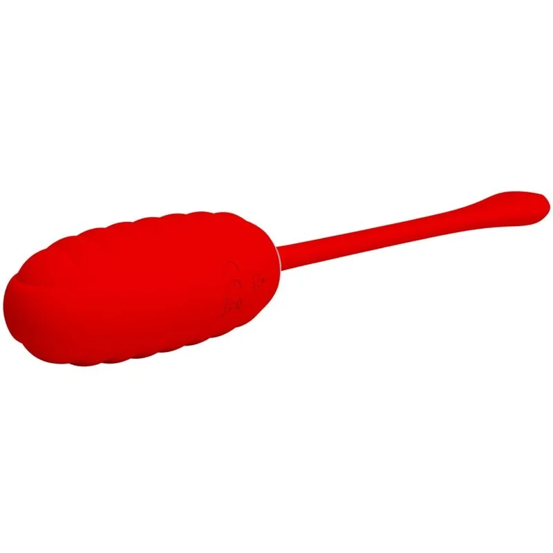 PRETTY LOVE - Kirk Huevo Vibrador Recargable Rojo - Imagen 6