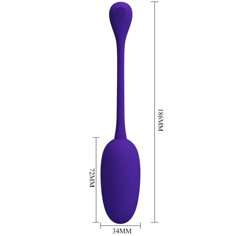 PRETTY LOVE - Knucker Huevo Vibrador Recargable Lila - Imagen 7