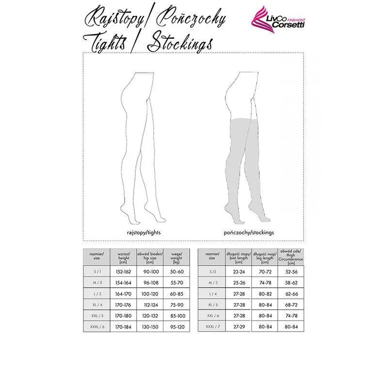 LIVCO CORSETTI FASHION - Lamean Lc Xg044 Medias Negro Talla Única - Imagen 3