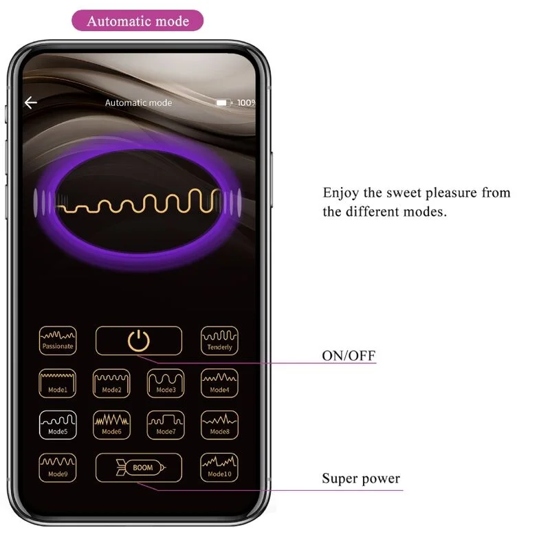 PRETTY LOVE - Elvira Kegel Balls App Control Remoto Morado - Imagen 14