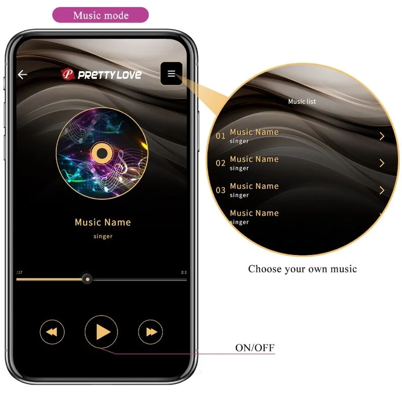 PRETTY LOVE - Elvira Kegel Balls App Control Remoto Morado - Imagen 17