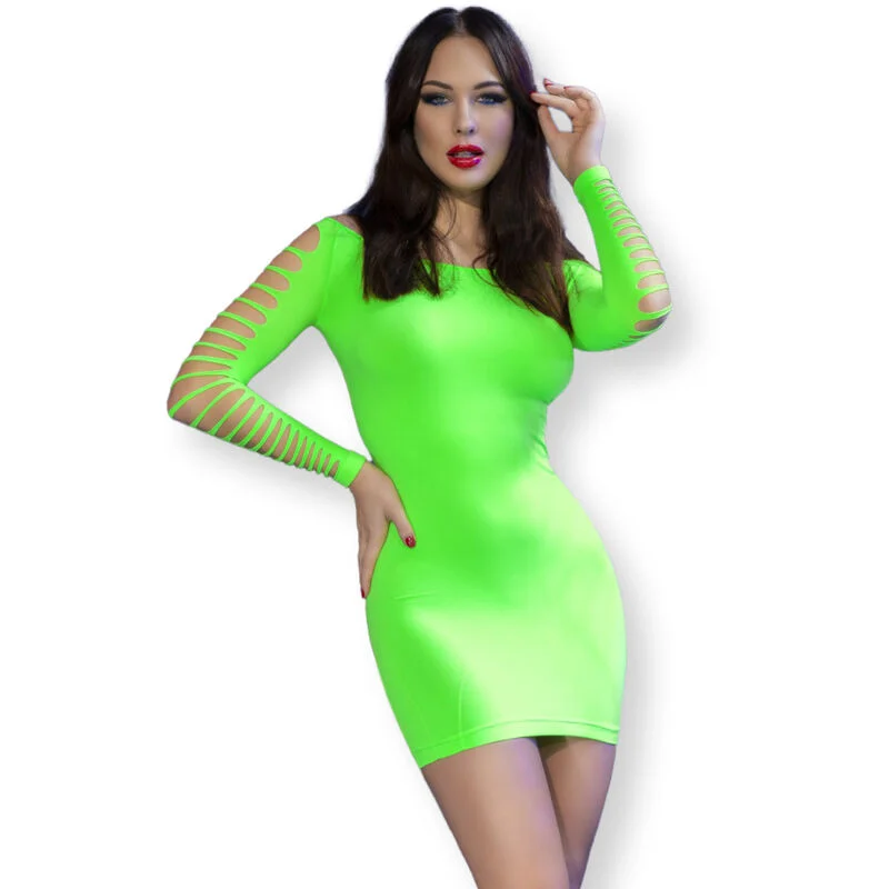 CHILIROSE - Cr 4617 Vestido Verde S/M