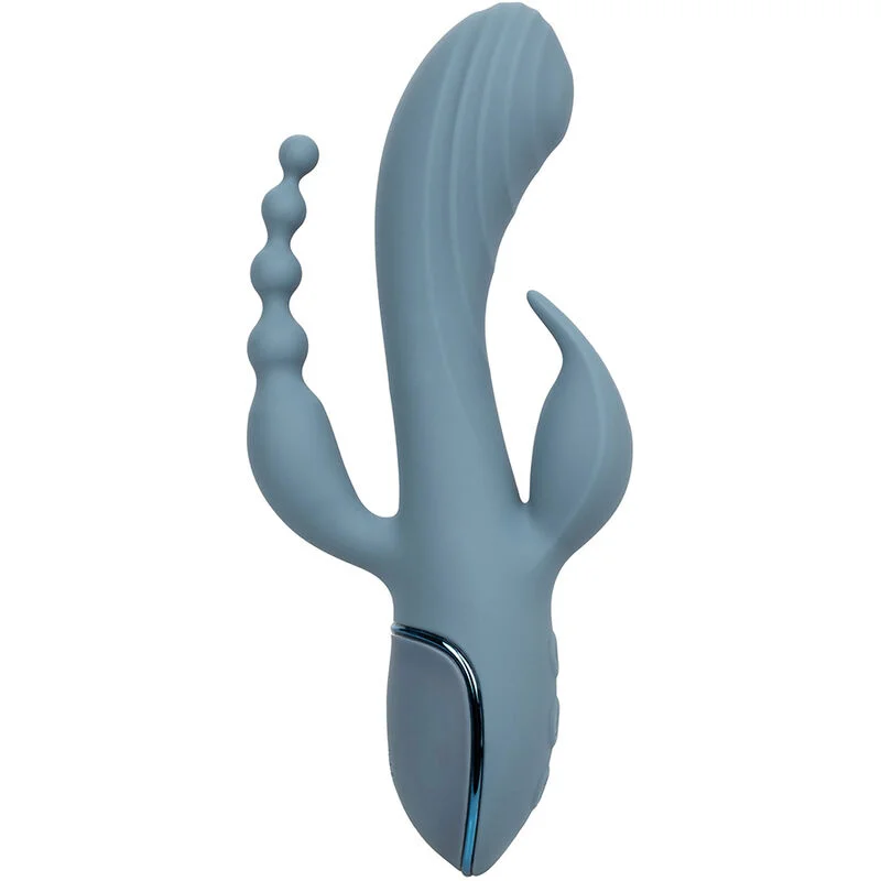 CALEXOTICS - Vibrador Triple Éxtasis Gris - Imagen 4