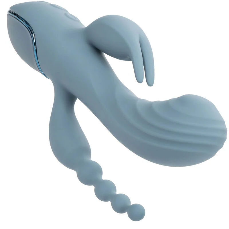 CALEXOTICS - Vibrador Triple Éxtasis Gris - Imagen 7