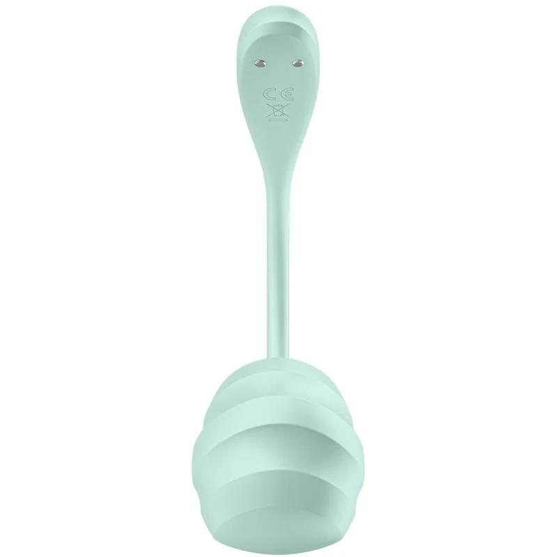 SATISFYER - Smooth Petal Estimulador Punto G Verde Agua App Gratuita - Imagen 3