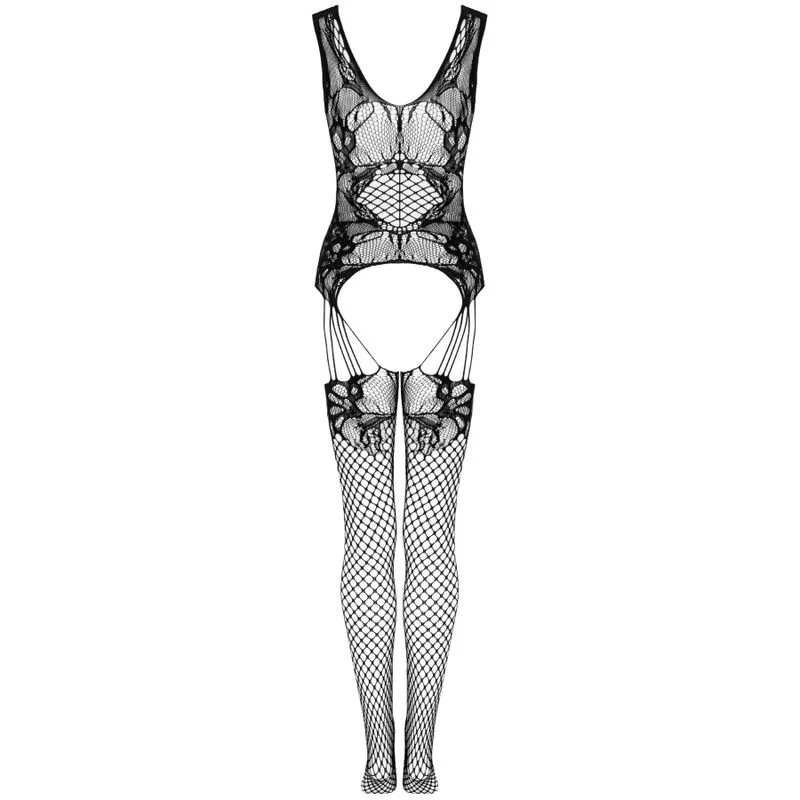 LIVCO CORSETTI FASHION - Julove Bodystocking Negro Talla Única - Imagen 11
