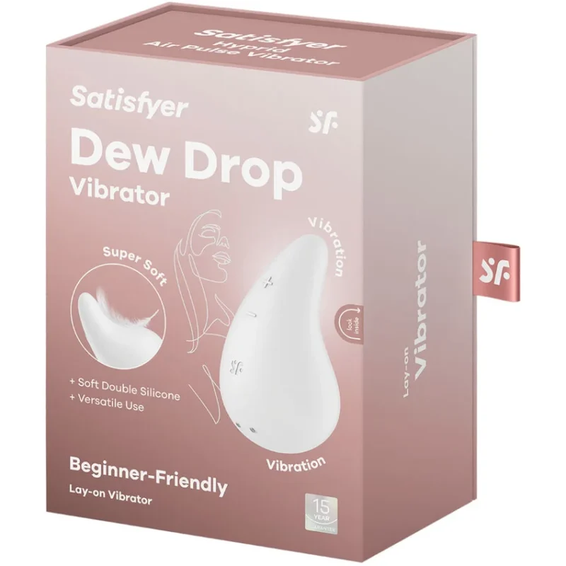 SATISFYER - Dew Drop Vibrador Lay-On Blanco-- - Imagen 6