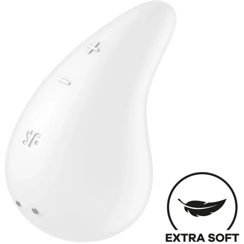 SATISFYER - Dew Drop Vibrador Lay-On Blanco--