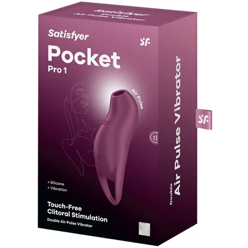 SATISFYER - Pocket Pro 1 Estimulador Clítoris Granate - Imagen 6