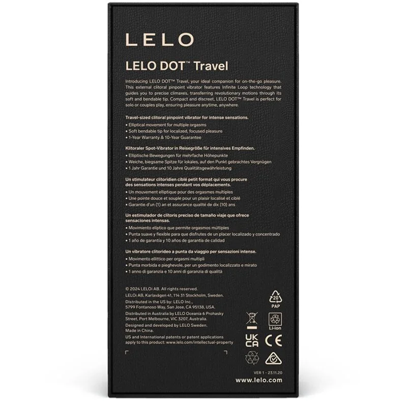 LELO - Dot Travel Estimulador De Clítoris Morado - Imagen 4