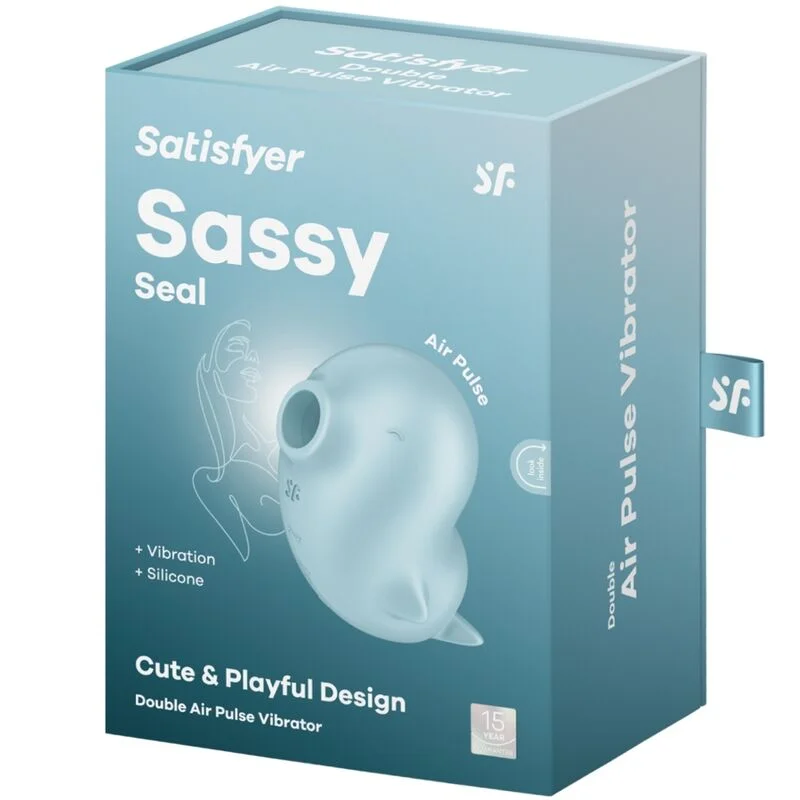 SATISFYER - Sassy Seal Estimulador & Vibrador Azul - Imagen 7