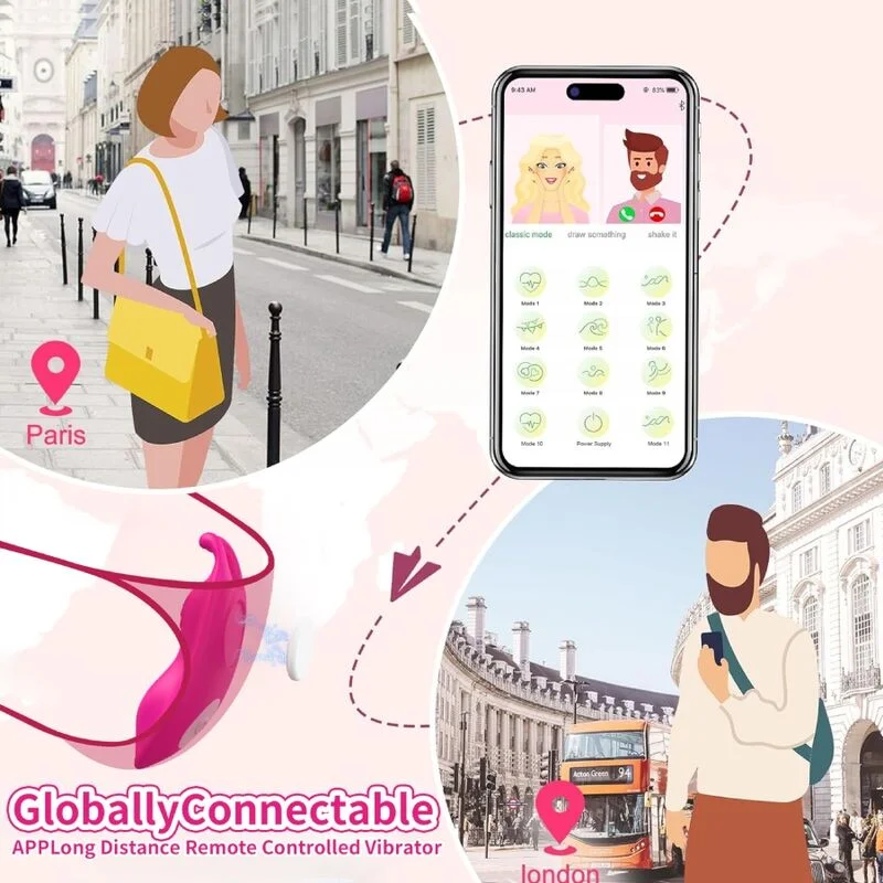 ARMONY - Honeybee Panties Vibrador Punto G Fucsia - App Gratuita-- - Imagen 7