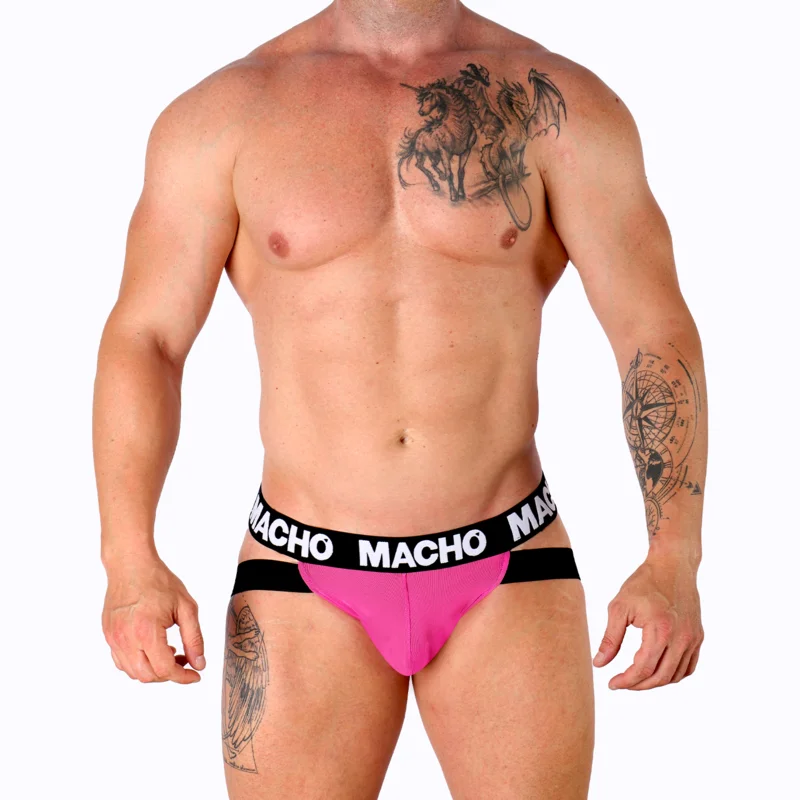 MACHO - Mx28fr Jock Rosa Neon L - Imagen 3
