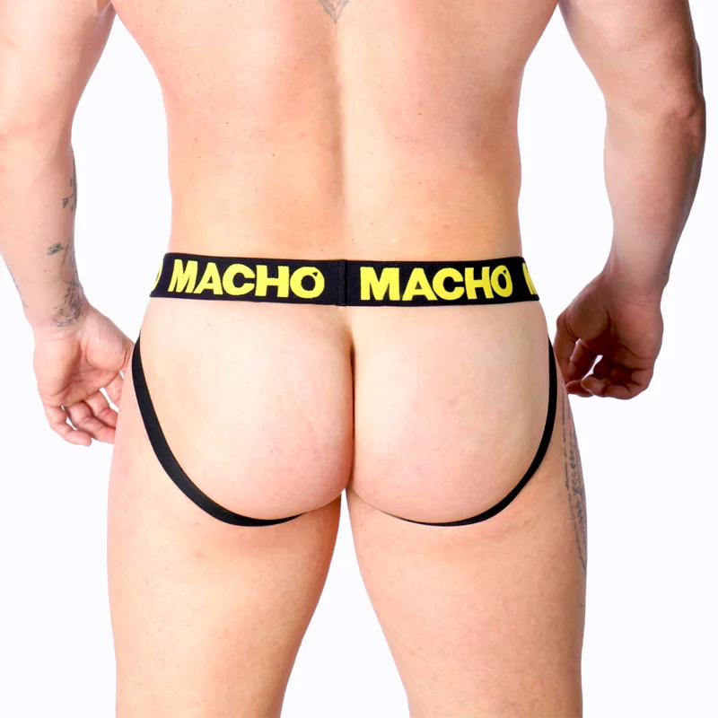 MACHO - Mx25a Jock Amarillo Lycra M - Imagen 5