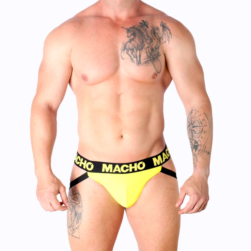 MACHO - Mx25a Jock Amarillo Lycra M - Imagen 6