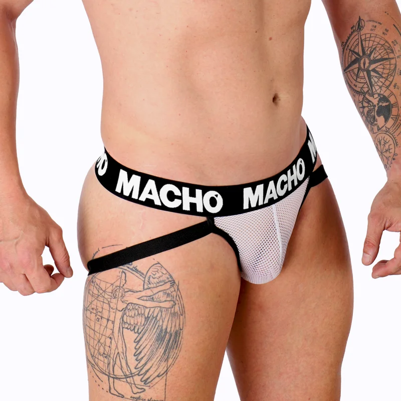 MACHO - Mx26x1 Jock Rejilla Blanco Xl - Imagen 3