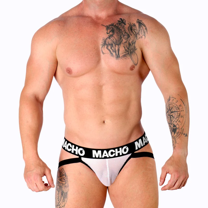 MACHO - Mx26x1 Jock Rejilla Blanco Xl - Imagen 6
