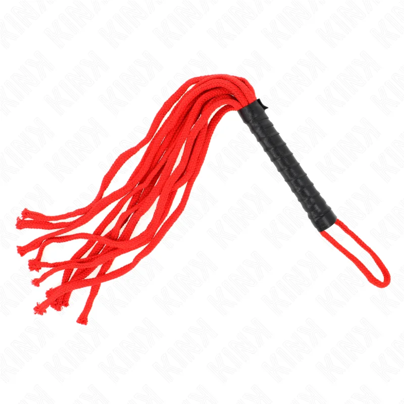 KINK - Látigo De Cuerda Rojo 56 Cm