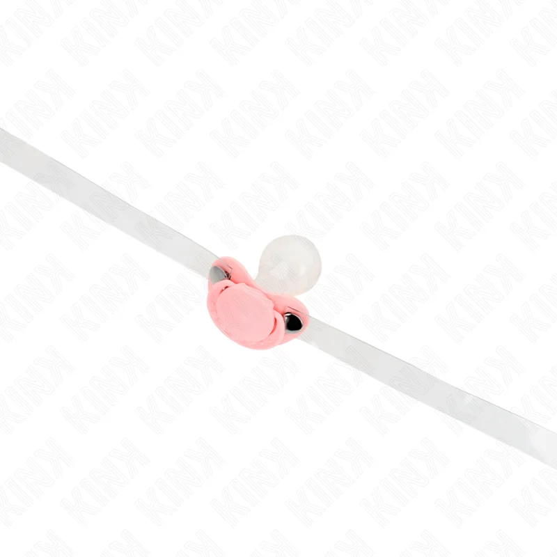 KINK - Mordaza Forma Chupete 5.5 X 4 Cm Rosa Ajustable 43-60 Cm-- - Imagen 3