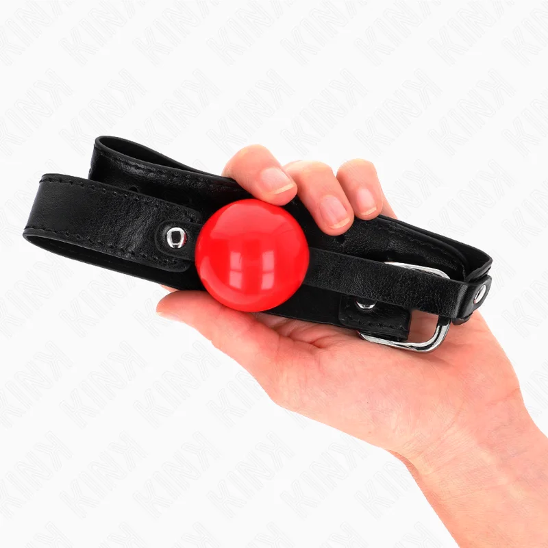 KINK - Mordaza De Bola 4 Cm Suave De Tpe Modelo 1 66 X 2.5 Cm Ajustable 41-61 Cm-- - Imagen 6