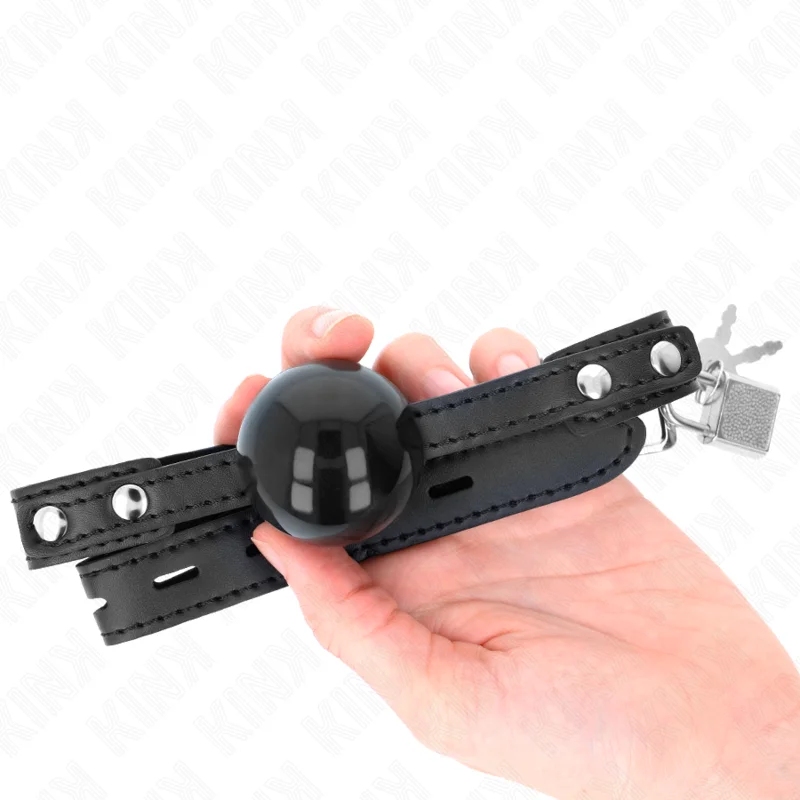 KINK - Mordaza De Bola 4 Cm Suave De Tpe Modelo 3 60 X 2 Cm Ajustable 37-52 Cm-- - Imagen 5