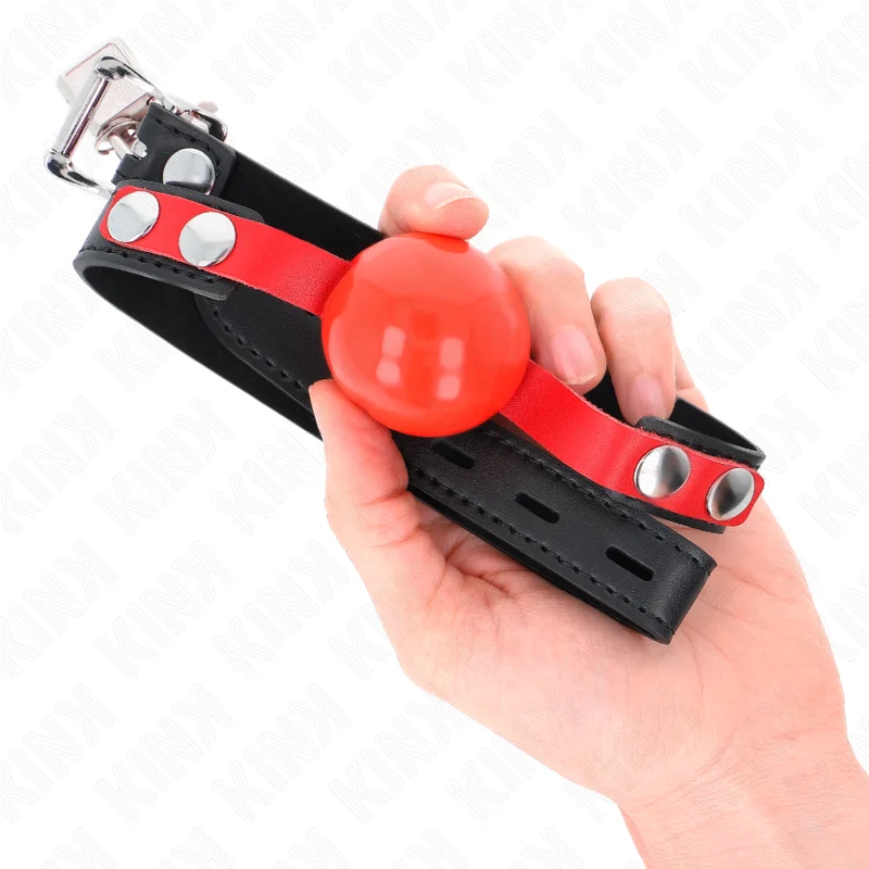KINK - Mordaza De Bola 4 Cm Suave De Tpe Modelo 4 60 X 2 Cm Ajustable 37-52 Cm-- - Imagen 5