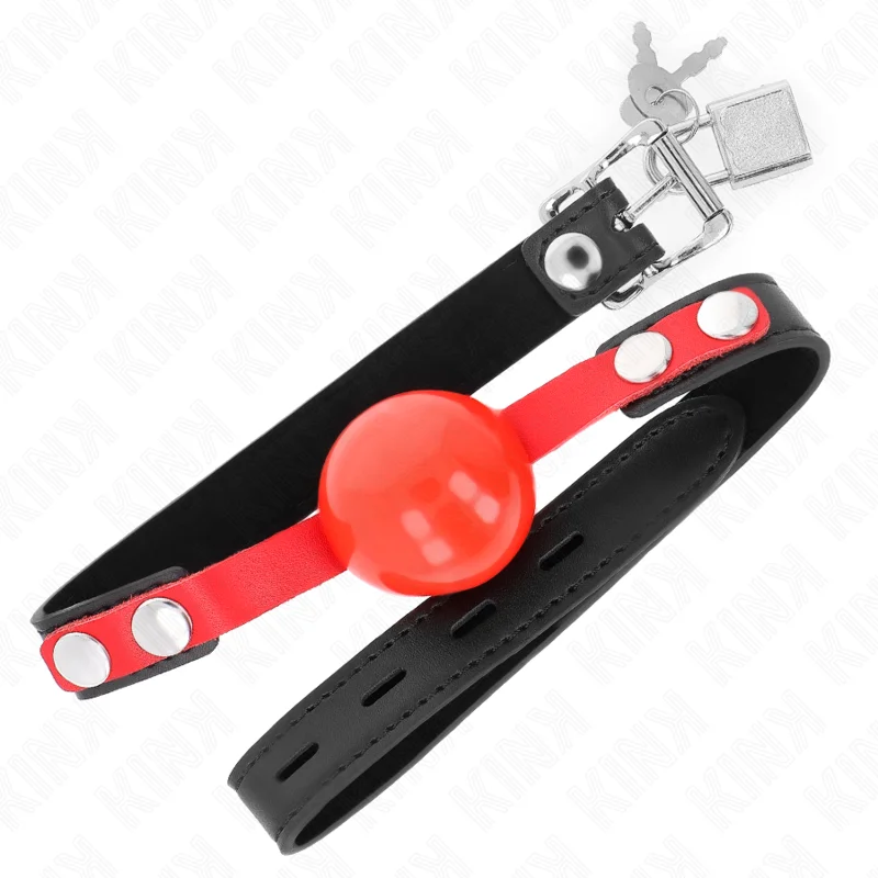 KINK - Mordaza De Bola 4 Cm Suave De Tpe Modelo 4 60 X 2 Cm Ajustable 37-52 Cm-- - Imagen 3
