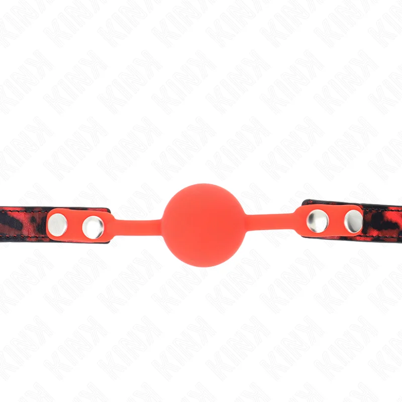 KINK - Mordaza De Bola 4 Cm De Silicona Modelo 2 Con Candado 60 X 2 Cm - Imagen 4