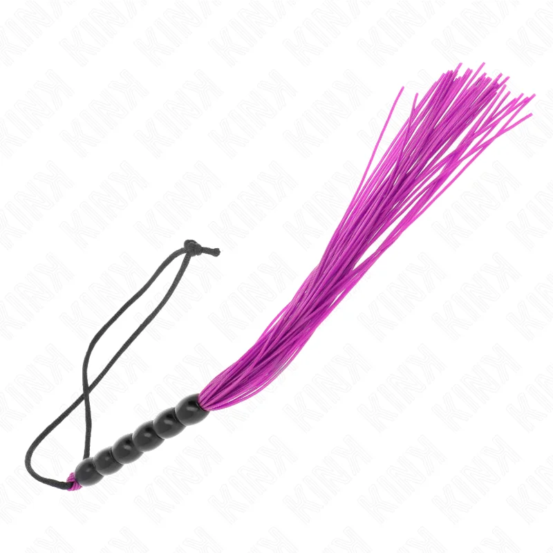 KINK - Mini Látigo De Silicona Con Agarre 6 Bolas Morado 26 Cm - Imagen 6