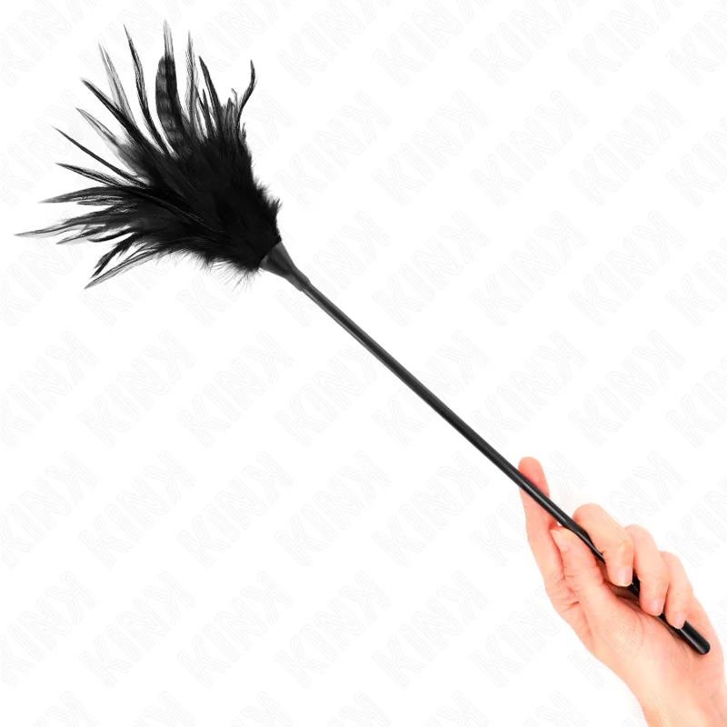 KINK - Plumas Múltiples Para Cosquillas Negro 45 Cm - Imagen 5