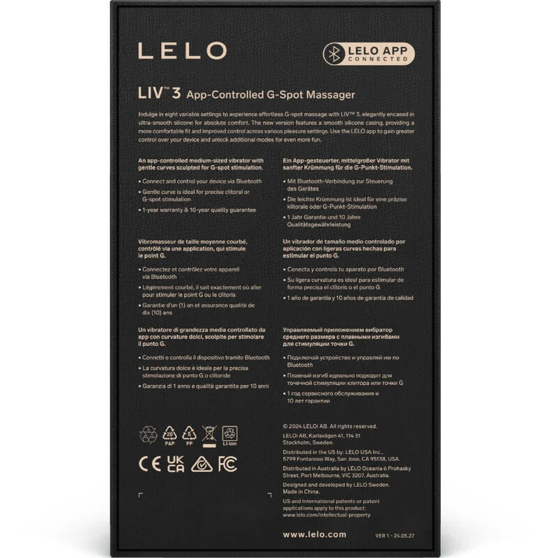 LELO - Liv™ 3 Estimulador Punto G Azul - Imagen 5
