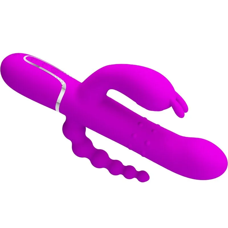 PRETTY LOVE - Cammy Triple Vibrador Multifunción 4 En 1 Rosa - Imagen 4