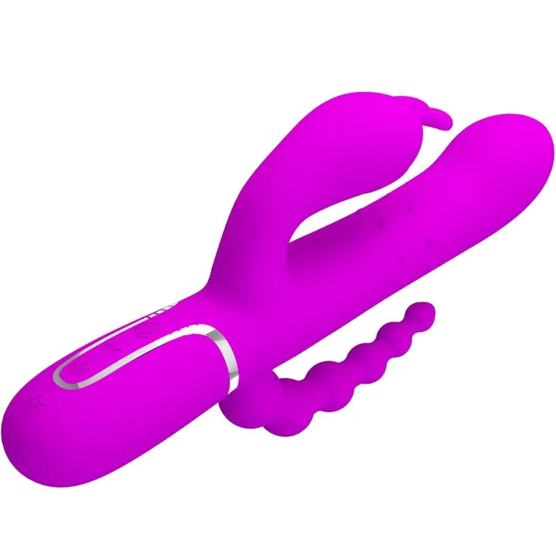 PRETTY LOVE - Cammy Triple Vibrador Multifunción 4 En 1 Rosa - Imagen 5