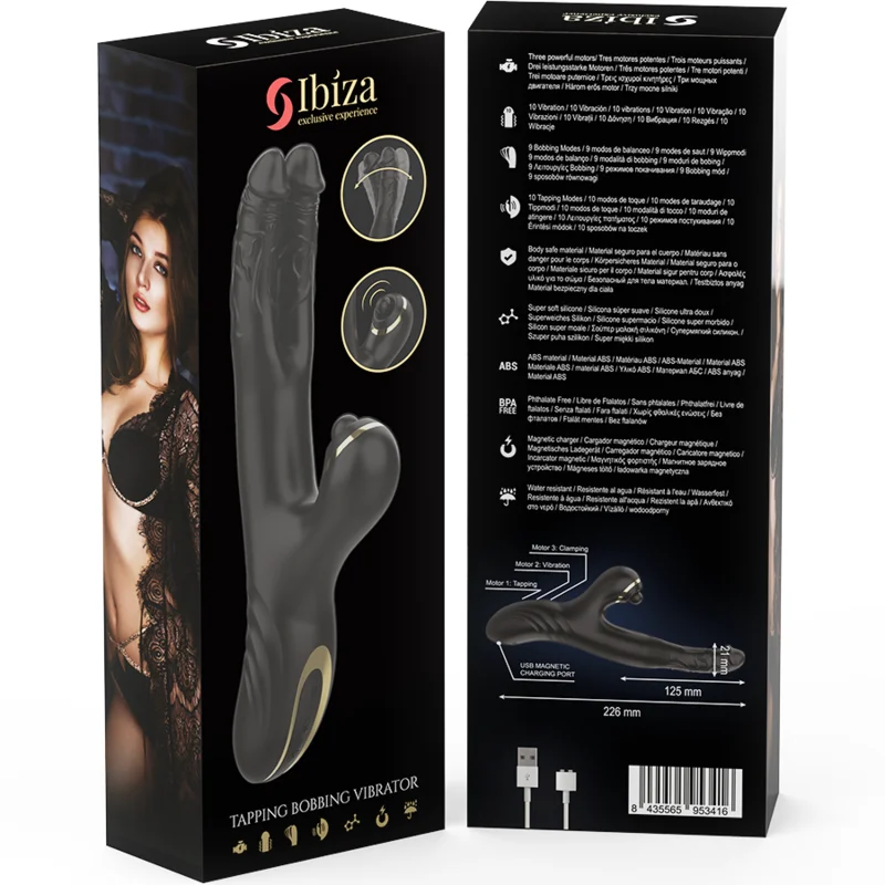 IBIZA - Vibrador Hi-Tech Rabitt Clitorial Potente Y Doble Wave Two Dragons-- - Imagen 7