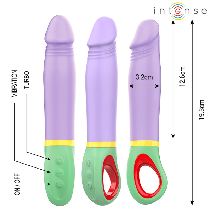 INTENSE - Velma Vibrador Clásico Morado - Imagen 3