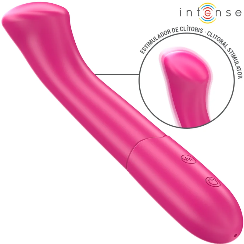 INTENSE - Paty Vibrador 19 Cm Flexible 10 Vibraciones Modelo 2 Rosa