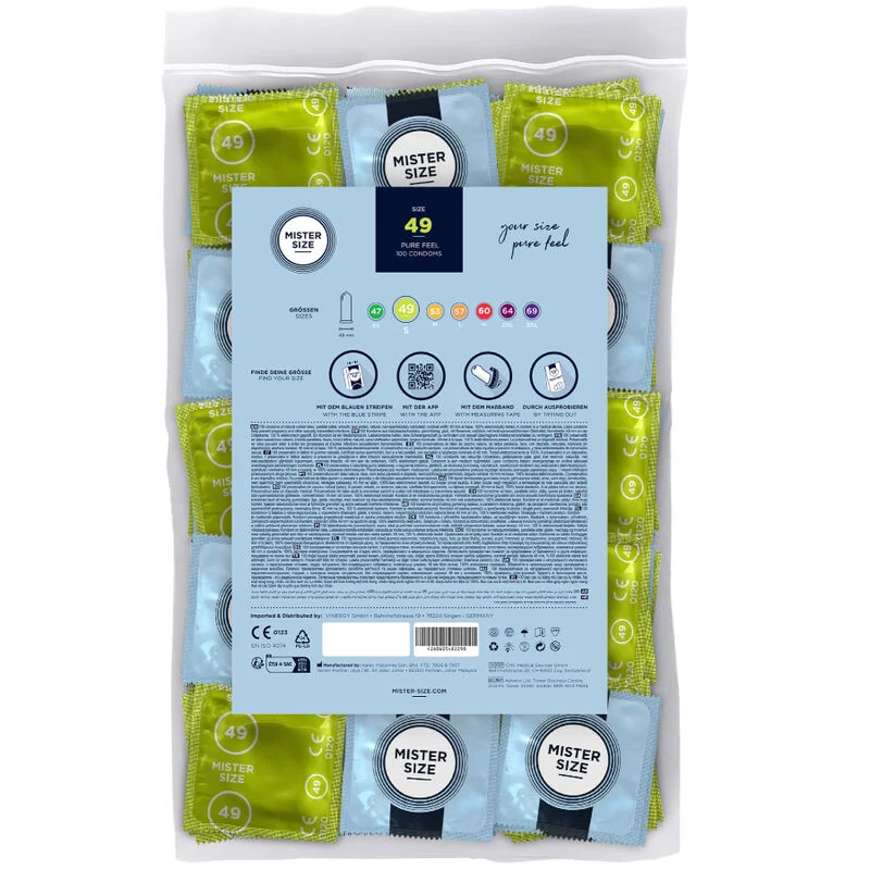 MISTER SIZE - Preservativos Talla S 49 Mm (100 Unidades) - Imagen 3