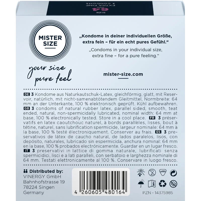 MISTER SIZE - Preservativos Talla Xxl 64 Mm (3 Unidades) - Imagen 4