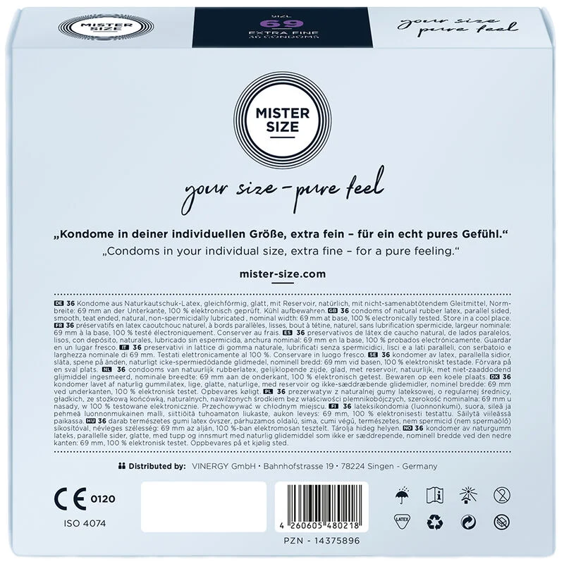 MISTER SIZE - Preservativos Talla Xxxl 69 Mm (36 Unidades) - Imagen 4