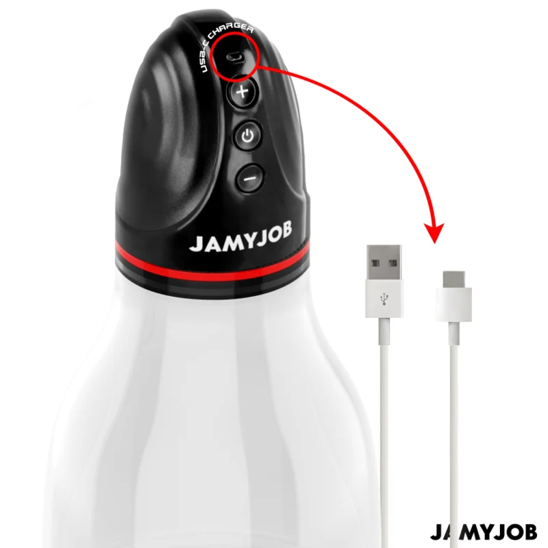 JAMYJOB - Xpand Lite Bomba Automática De Testículos 3 Niveles De Succión Gris - Imagen 5