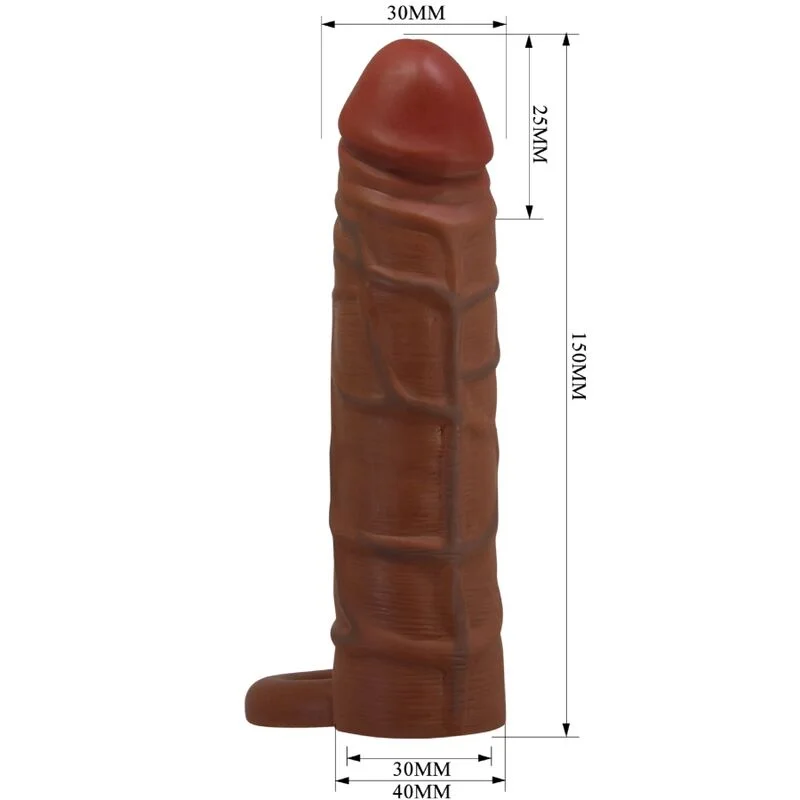 PRETTY LOVE - Kaile Funda Para Pene Con Extensión De 2.5 Cm Mulato - Imagen 6