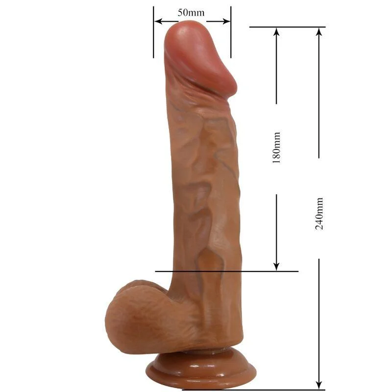 BAILE - Buraq Dildo Realístico 24 Cm Natural - Imagen 6