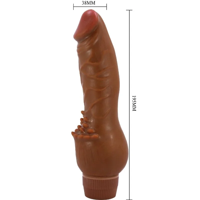BAILE - Barbara Vibrador Realístico 19.5 Cm Mulato - Imagen 6