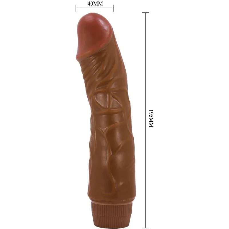 BAILE - Jeff Vibrador Realístico 19.5 Cm Mulato - Imagen 4
